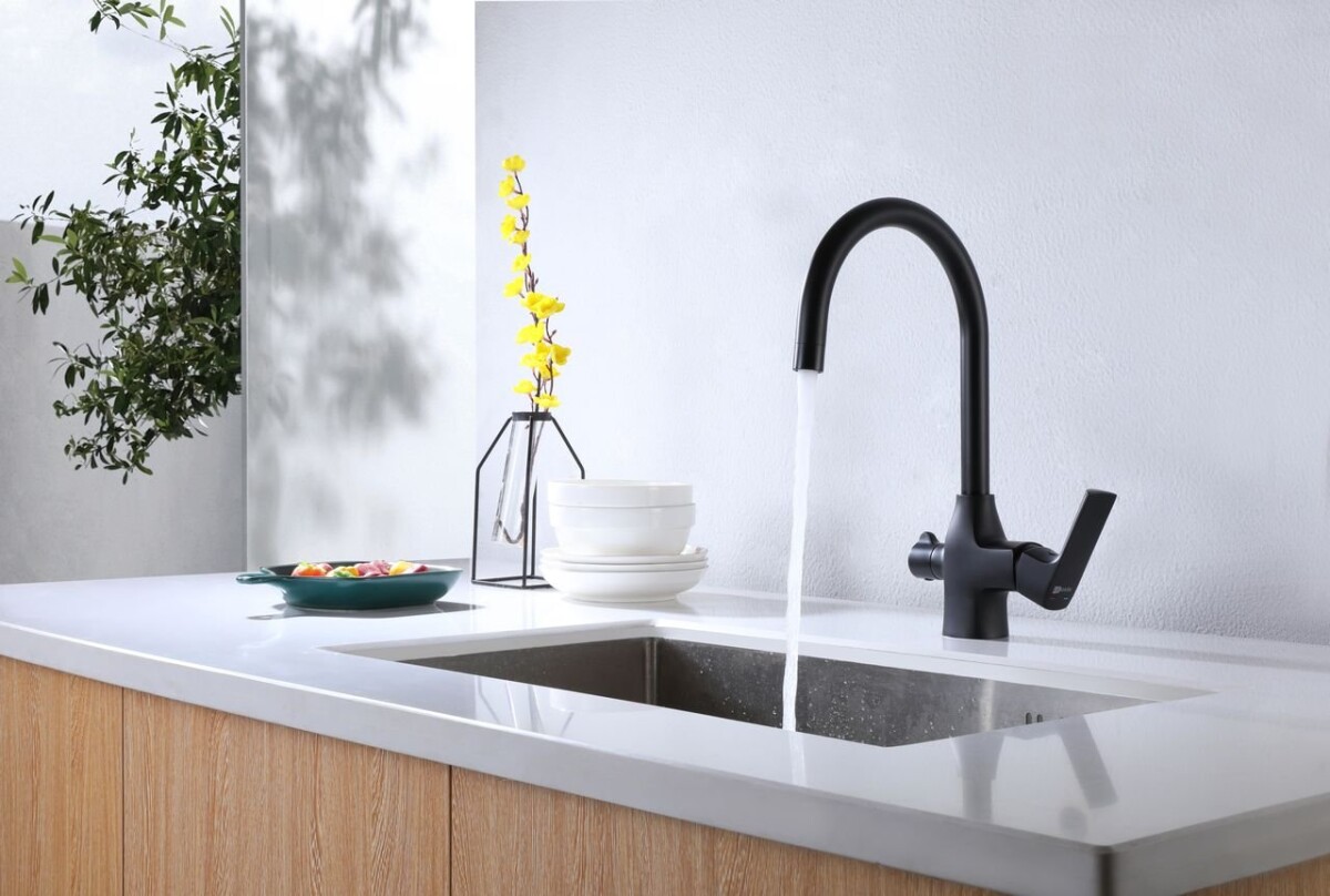 Lemark Ursus LM7261BL смеситель для кухни черный