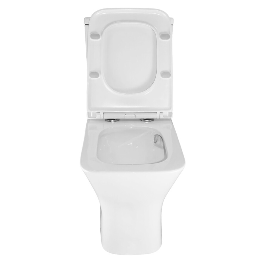 Унитаз-компакт Azario Mari 360х700х805 напольный, безободковый, слив Tornado, в комплекте с быстросъемным сиденьем микролифт AZ-79143T