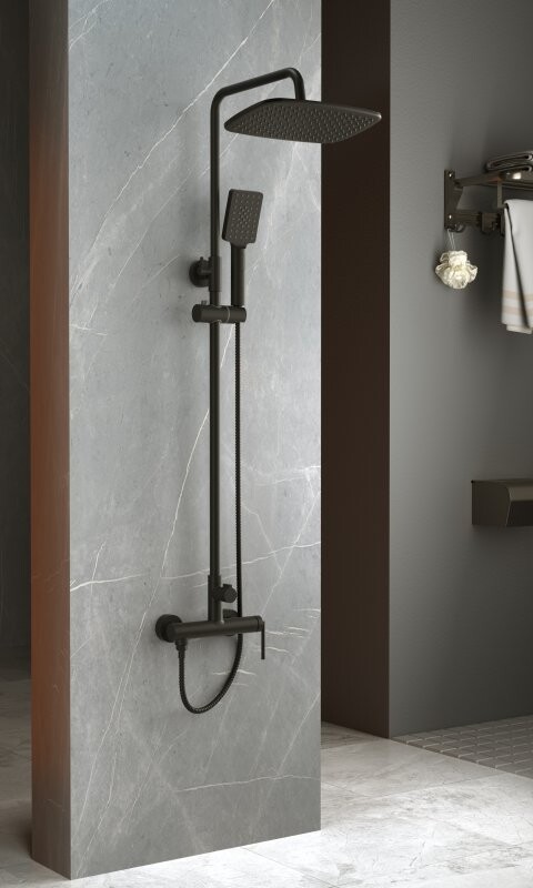 Душевая стойка BelBagno ACQUA-DOCM-NERO