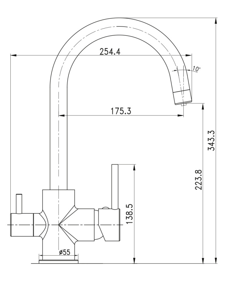 Imprese Daicy 55009-UG смеситель для кухни имитация песка