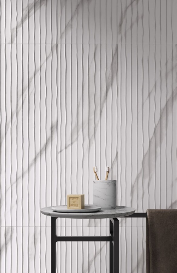 Плитка настенная 249 MNG1WT Eurotile Madison рельеф 32,5х100