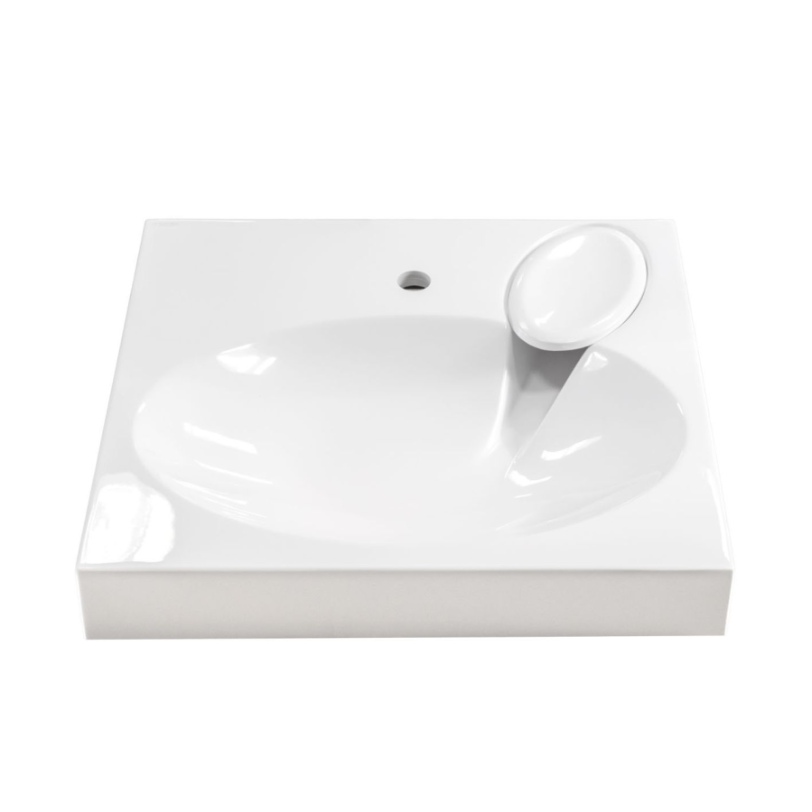 Mirsant Bella 60 раковина из литьевого мрамора над стиральной машиной УТ000101255