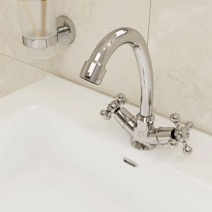 Milardo Duplex смеситель для раковины хром DUPSB00M01