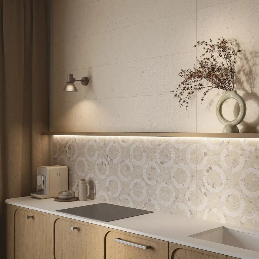 Керамический гранит Kerama Marazzi Прованс Тараскон Бежевый светлый матовый обрезной 60x60x0,9 KM6060G0701R