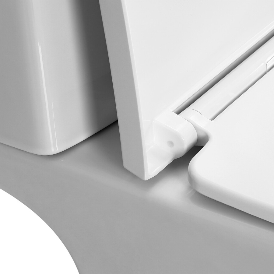 Унитаз-компакт Azario VISE 640х365х820 напольный, безободковый, в комплекте с быстросъемным сиденьем микролифт AZ-1343BT