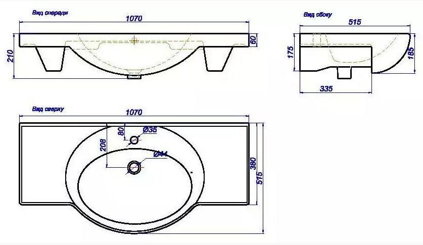 Misty Александра 105 тумба с раковиной П-Але01105-352 напольная