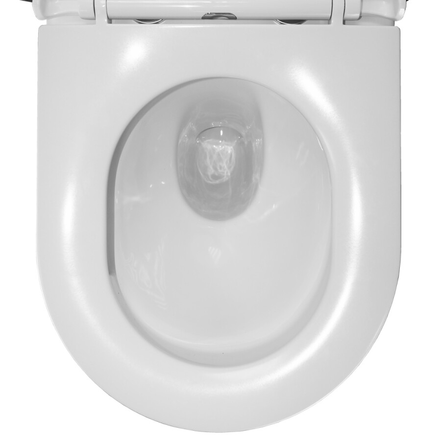 Унитаз подвесной Azario Gloria 360х490х360 безободковый, слив TORNADO, с быстросъемным сиденьем микролифт AZ-2003Т