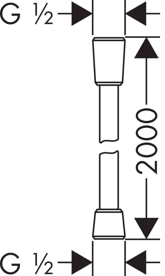 Hansgrohe Comfortflex Душевой шланг 200 см хром 28169000