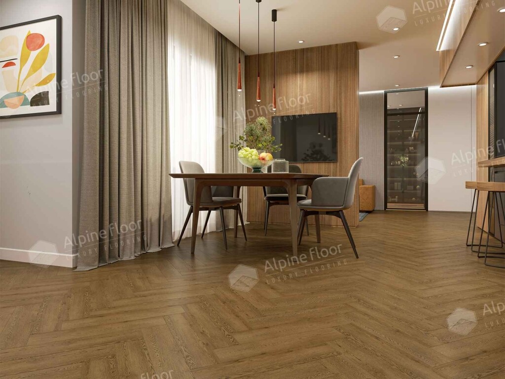 Alpine Floor Parqet LVT Кварцвиниловая плитка Дуб Селена ECO 16-32 590 х 118 х 2.5 mm