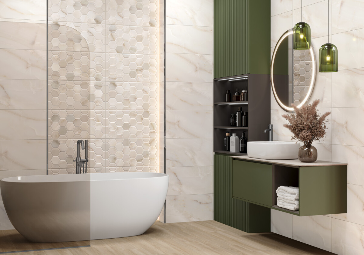 New Trend Милениал песочный / Milenial Sand Керамическая плитка настенная 300 x 600 x 9 WT36MNE18
