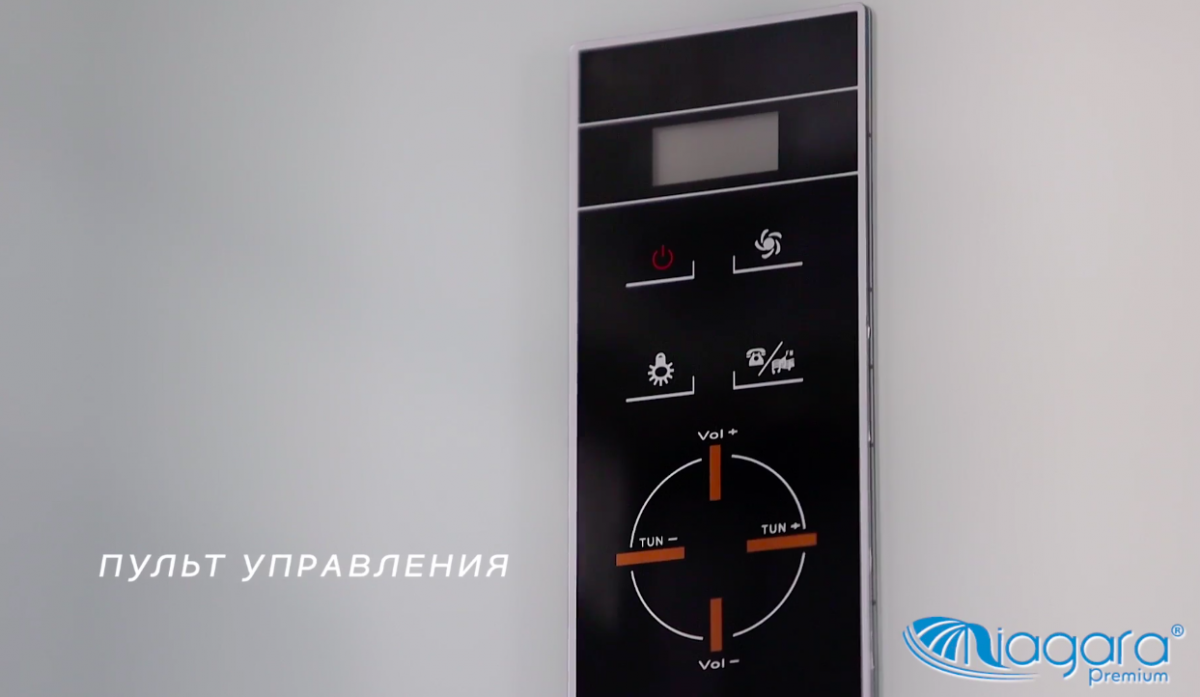Niagara NG 6902-01GQ Black Душевая кабина 100x100 69020134GQBLACK