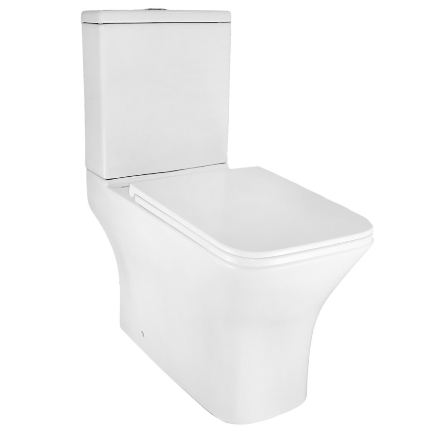 Унитаз-компакт Azario Mari 360х700х805 напольный, безободковый, слив Tornado, в комплекте с быстросъемным сиденьем микролифт AZ-79143T