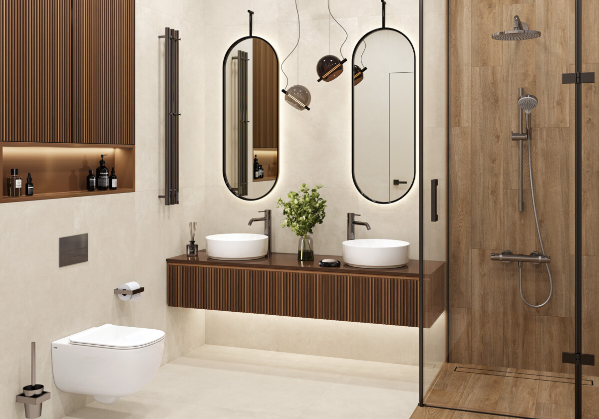 Керамогранит Artkera Group Микроцемент Бронз / Microcement Bronze матовый 600 x 600 x 9.5 мм. GP6060MIM31M