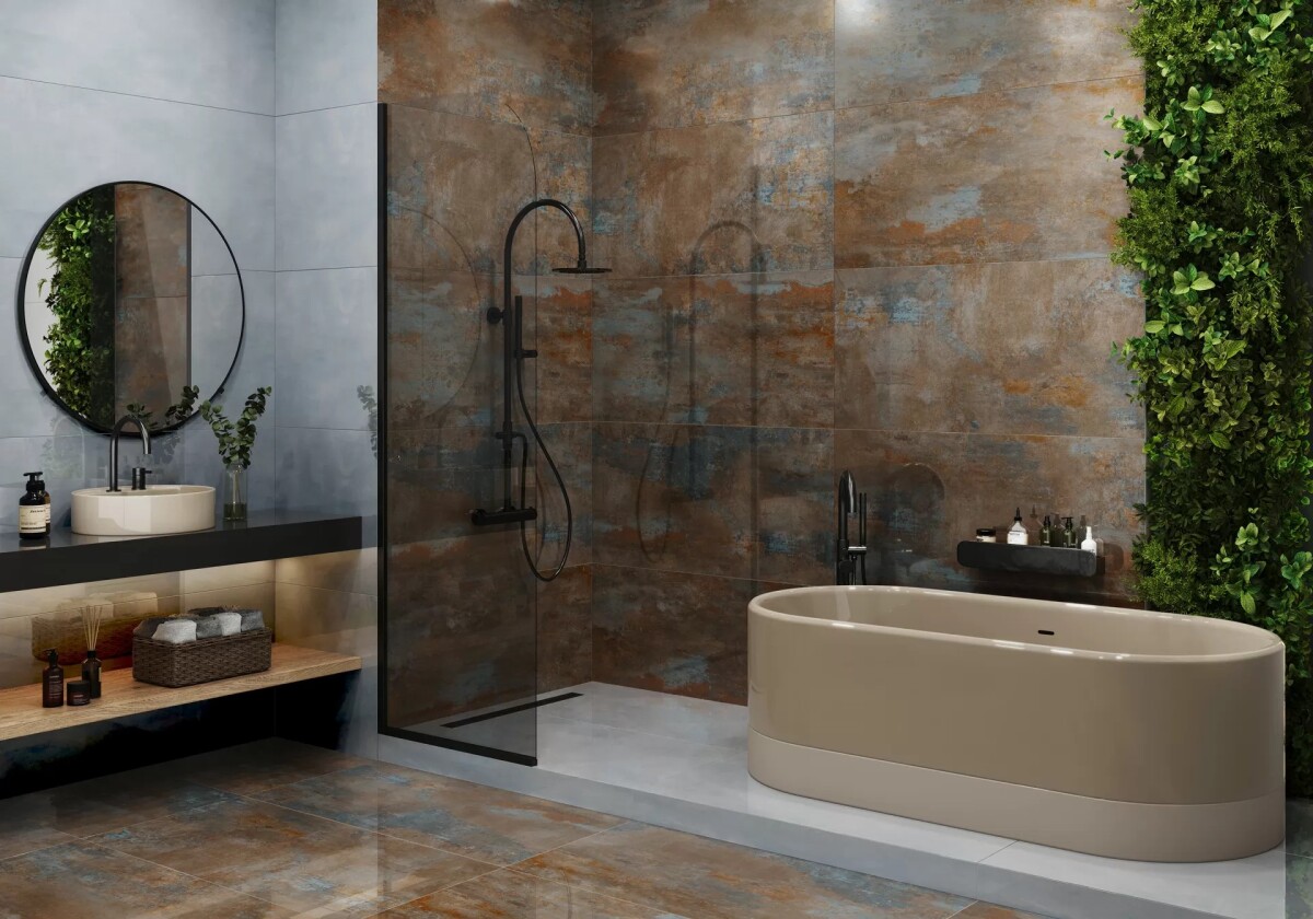 Керамогранит 60120IRN25HG LCM Iron Graphite Суперполированный 600 x 1200 x 8 мм.