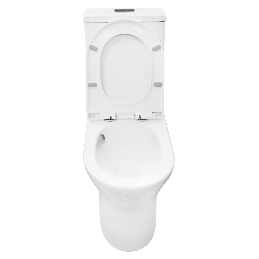 Унитаз-компакт Azario Tesoro 350х650х830 напольный, безободковый, система смыва "Торнадо", быстросъемное сиденье микролифт AZ-8501