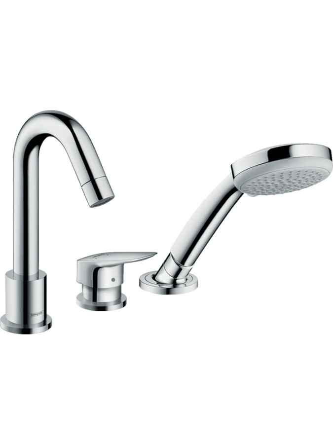 Hansgrohe 71310000S Set HG Logis смеситель для ванны на на 3 отверстия (71310000+13437180) Хром