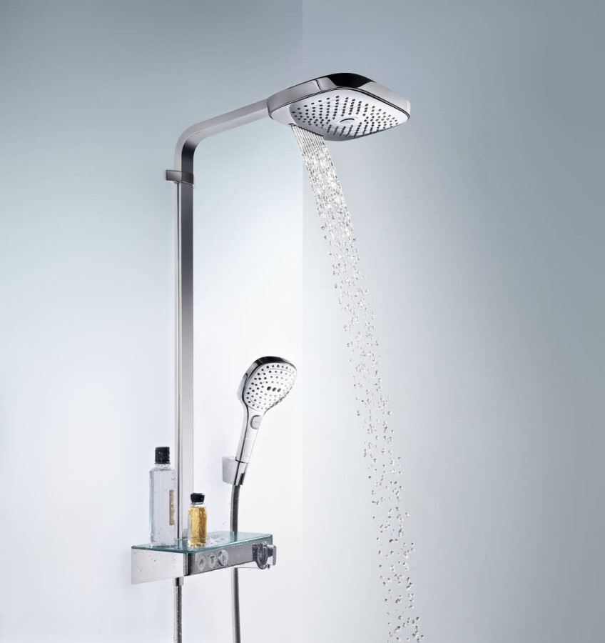 Hansgrohe Raindance Select E 300 3 jet Showerpipe душевая система с термостатом хром 27127000