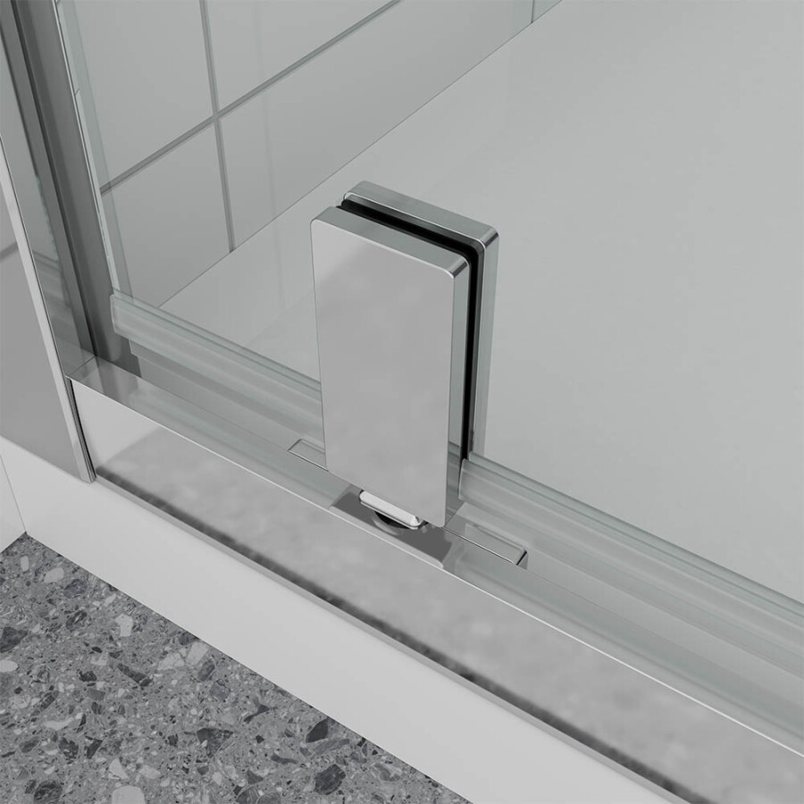 Душевой угол Veconi Ottimo P30SP CH (80×80×190) распашная, профиль хром, стекло матовое OP30CH-SP-8080-07-C9