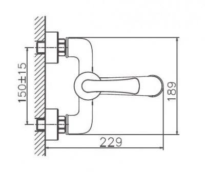 Haiba HB60181 смеситель для ванны хром