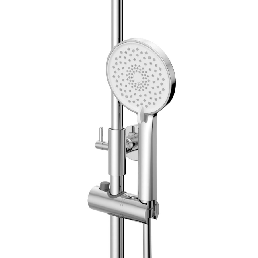 Душевая стойка BelBagno со смесителем и изливом UNIQUE-VSCM-CRM