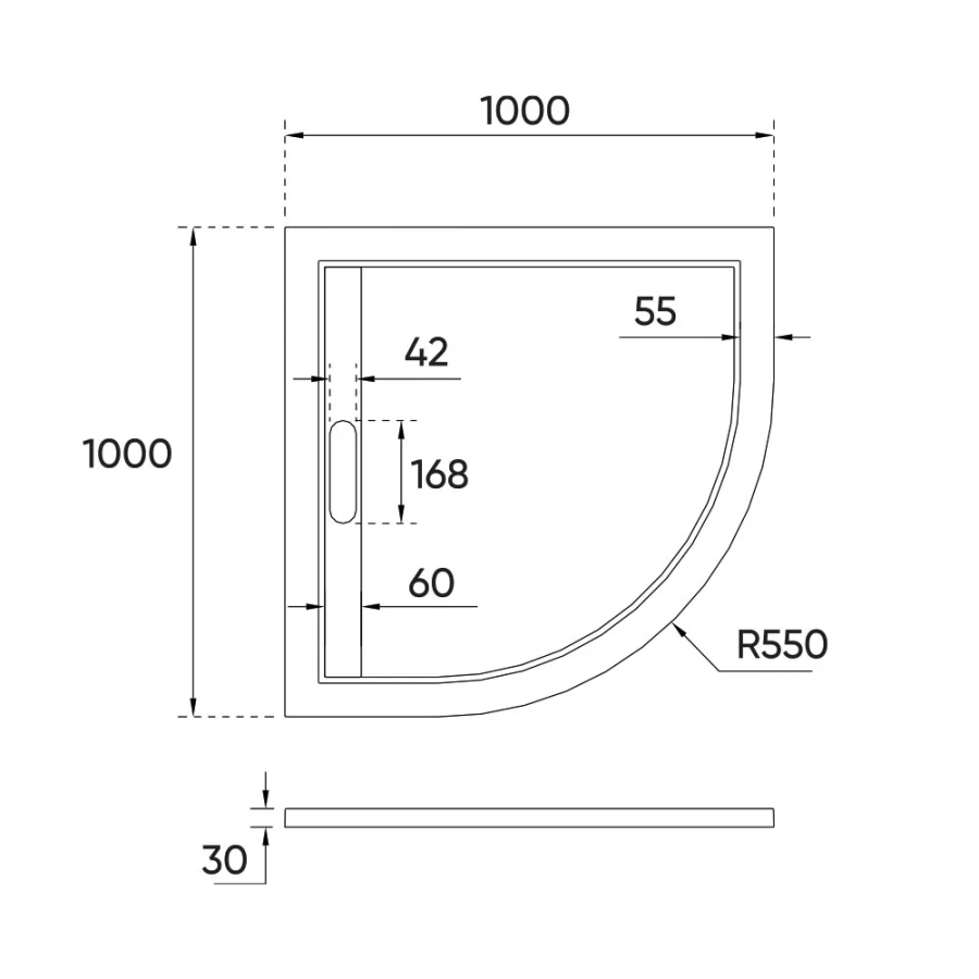 Veconi душевой поддон 100х100 см TZ05-100PL-01-19C3
