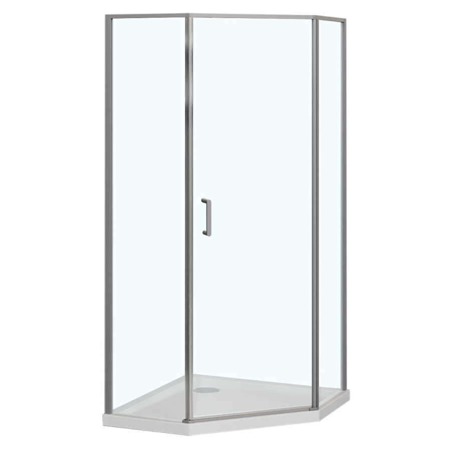 Душевое ограждение Azario SAKURA 900х900х1950 прозрачное стекло 6 мм, профиль графит матовый AZ-21C-90-MGR-CL