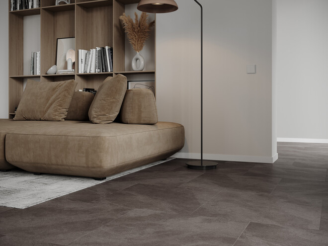 Керамогранит Cersanit Stonehouse темно-серый ректификат 59,8x59,8 A17884