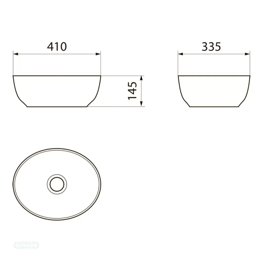 Point Сатурн 41 раковина накладная PN43902