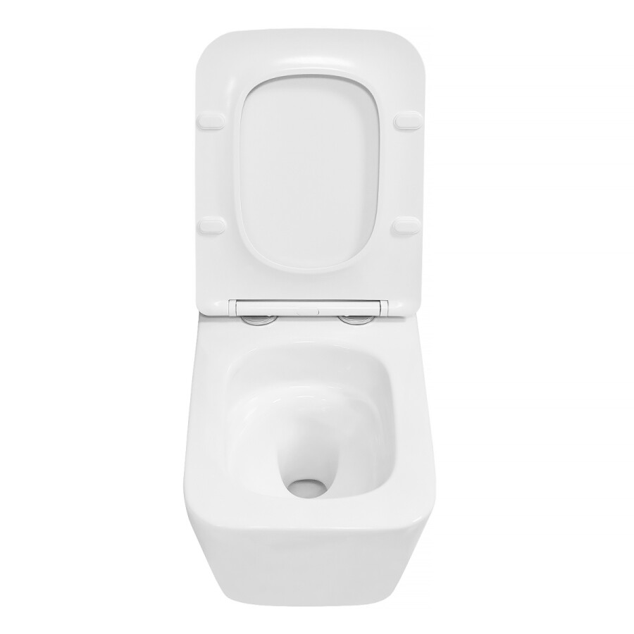 Унитаз подвесной Azario Indor Торнадо, с сиденьем микролифт/дюропласт 520*360*360 AZ-9004WT