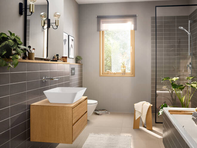 Hansgrohe 72568000S Set HG Rebris E смеситель для раковины скрытого монтажа 2 отв. (72568000+13622180) Хром