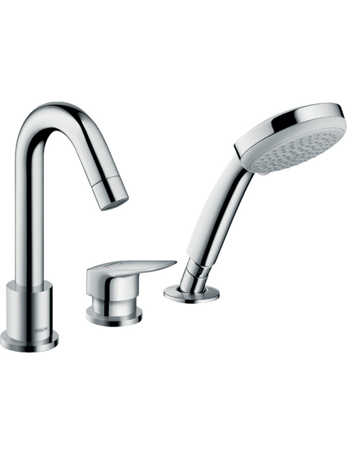 Hansgrohe 71313000S Set HG Logis смеситель для ванны на 3 отверстия (71313000+13439180)