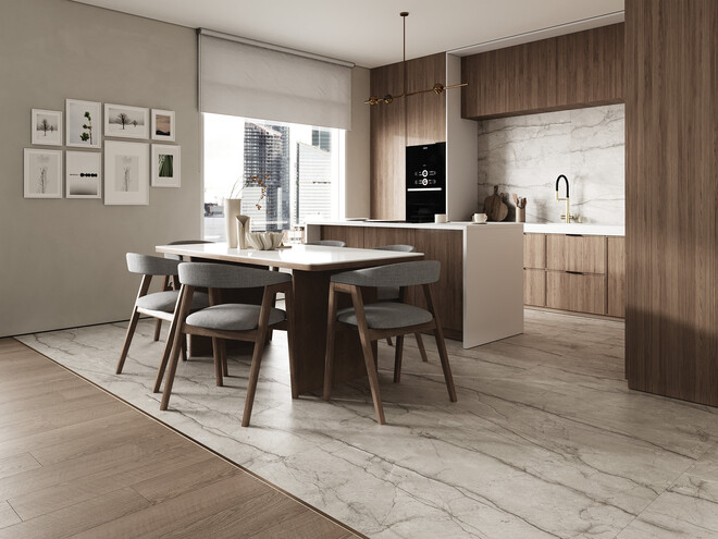 Керамогранит Cersanit Vena серый ректификат 60x120 A17441