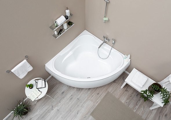 Панель фронтальная черная для акриловой угловой ванны Aquanet Flores