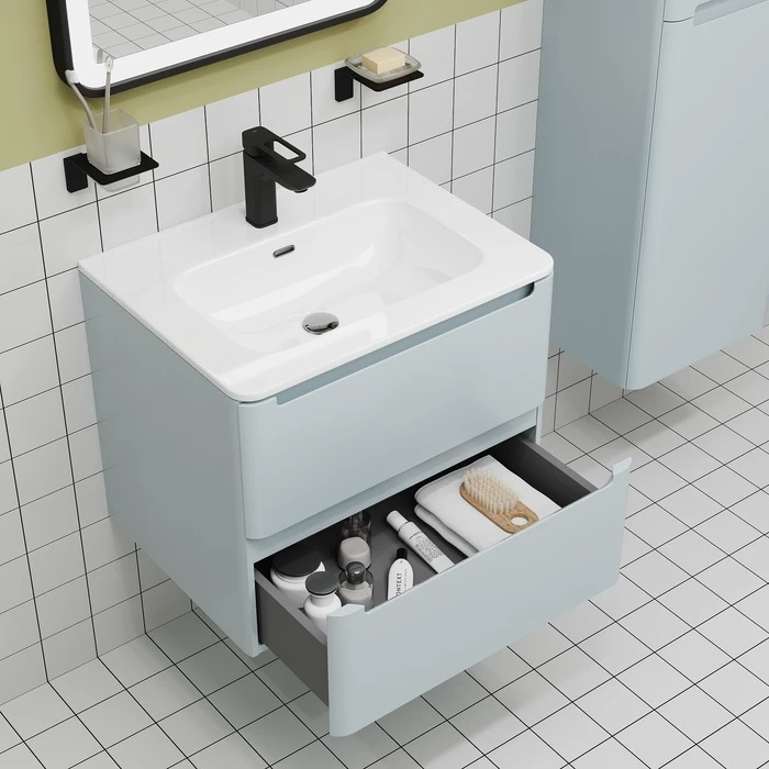 Iddis Edifice тумба 60 см с раковиной голубой EDI60B0i95K