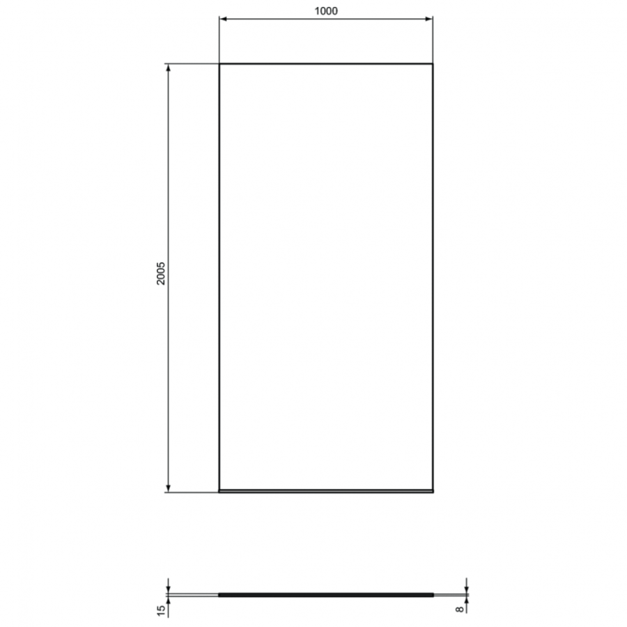 Ideal Standard I.Life фиксированная панель 100 см T4875EO