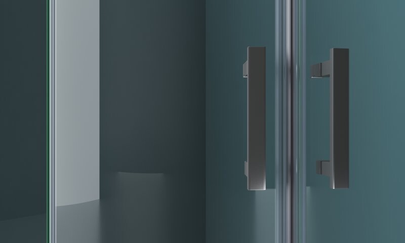 BelBagno душевое ограждение Kraft-R-2-100-C-Cr 100х100х195
