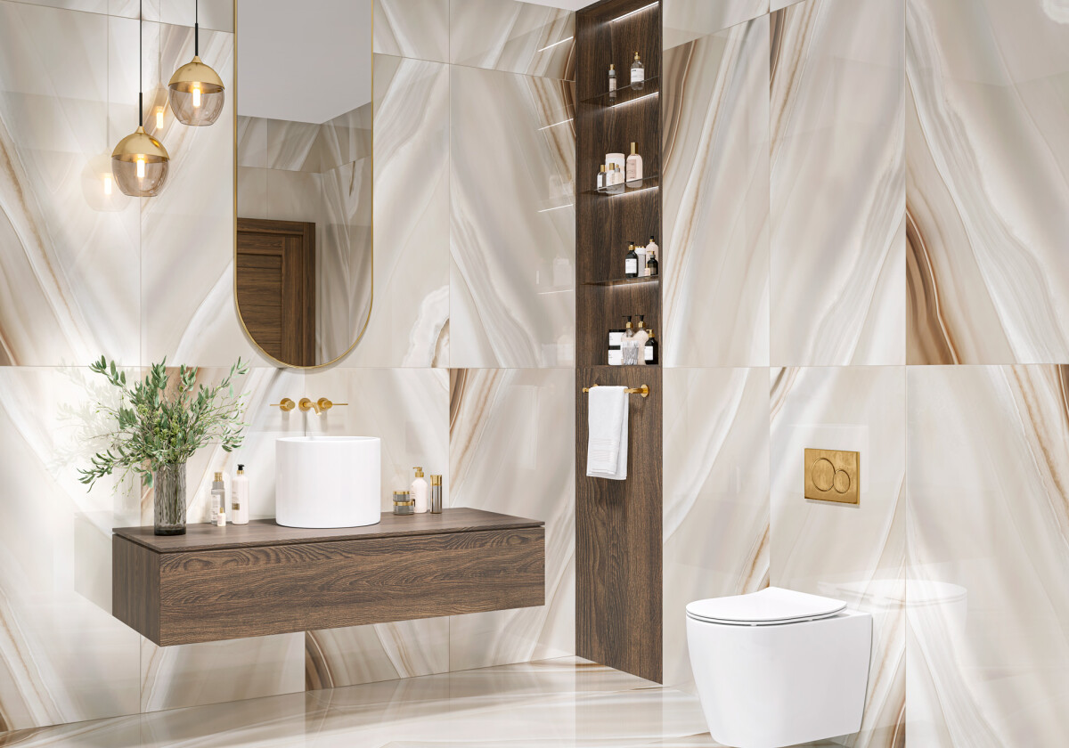 Керамогранит 60120ANG25HG LCM Angel Agate Graphite Суперполированный 600 x 1200 x 8 мм.