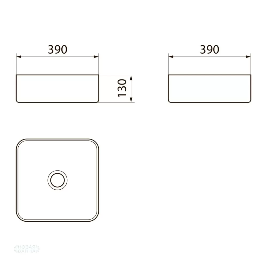 Point Меркурий 40 раковина накладная PN43831