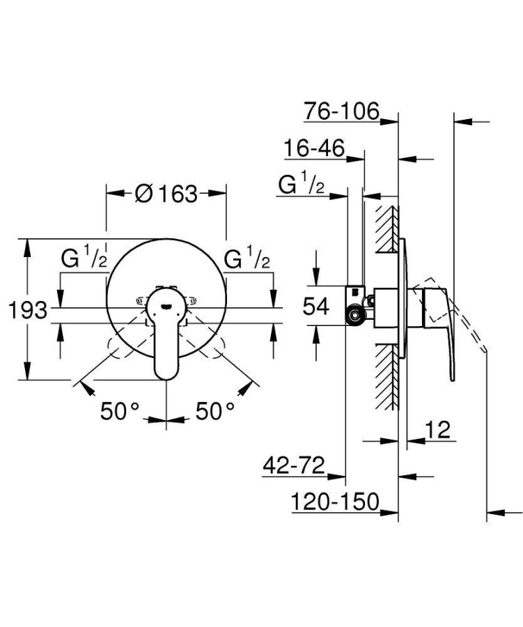 Grohe Eurostyle Cosmopolitan 33635002 смеситель для душа