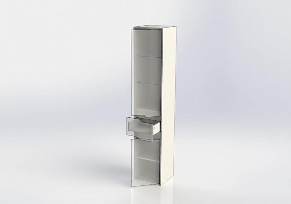 Aquanet Модена 00196967 Шкаф-пенал подвесной, белый 35