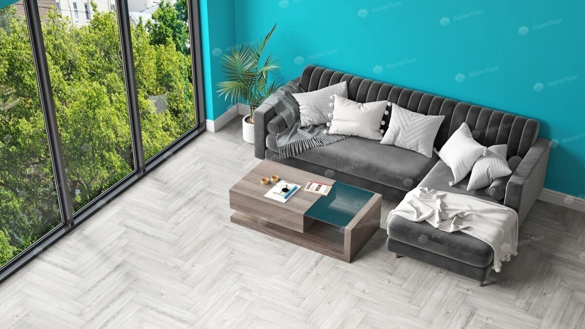 Alpine Floor Parquet Light SPC ламинат Снежный ECO 13-11AB 600 х 125 х 4мм