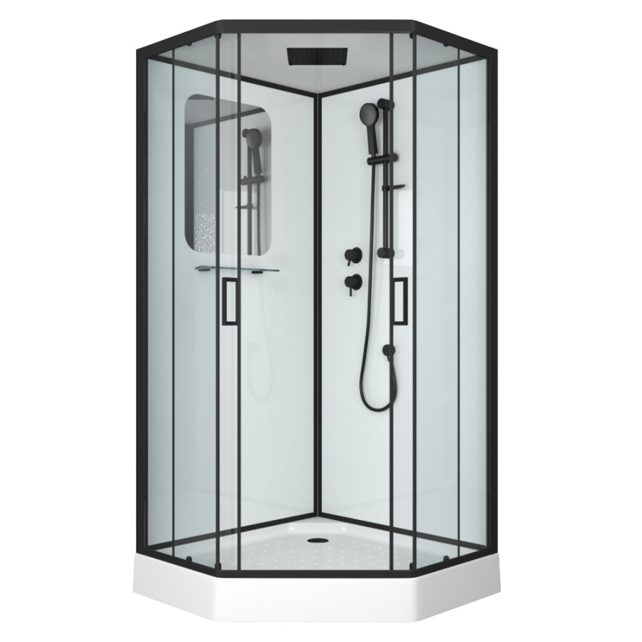 Niagara NG 6901-01D Black Душевая кабина 90x90 пятиугольная 69010134DBLACK