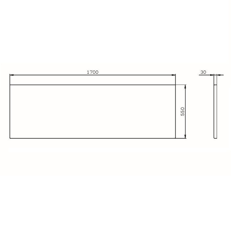 Am.Pm Func панель для ванны 170х70/80 W84A-170-070W-P
