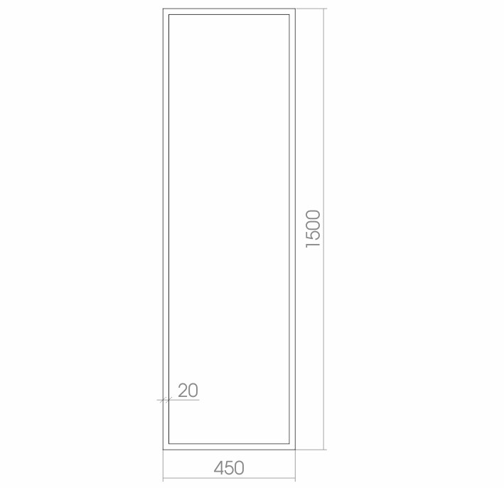 Зеркальное полотно Azario Моника 45*150 ФР00001406
