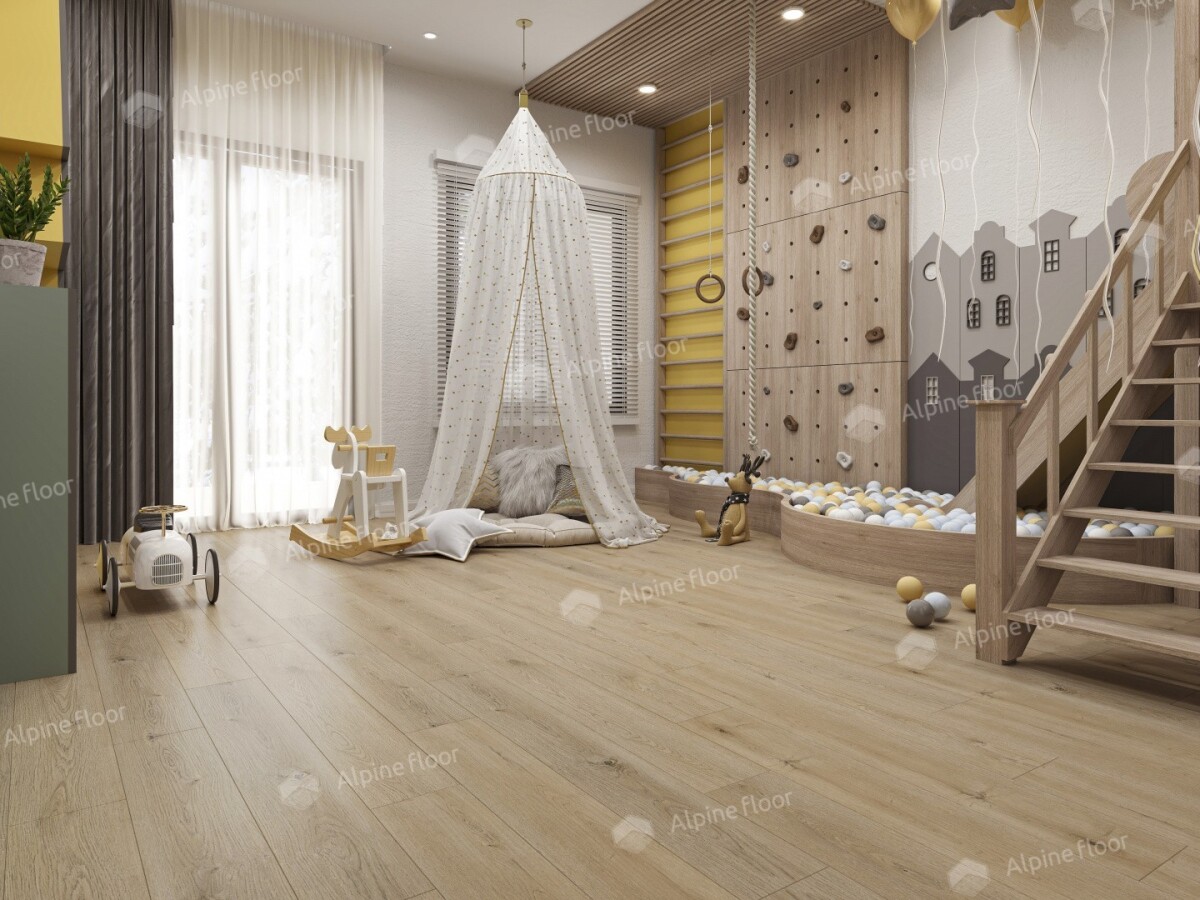 Alpine Floor Ultra Кварцвиниловая плитка LVT Дуб Миндальный ECO 5-27 1219.2 х 184.15 х 2 mm