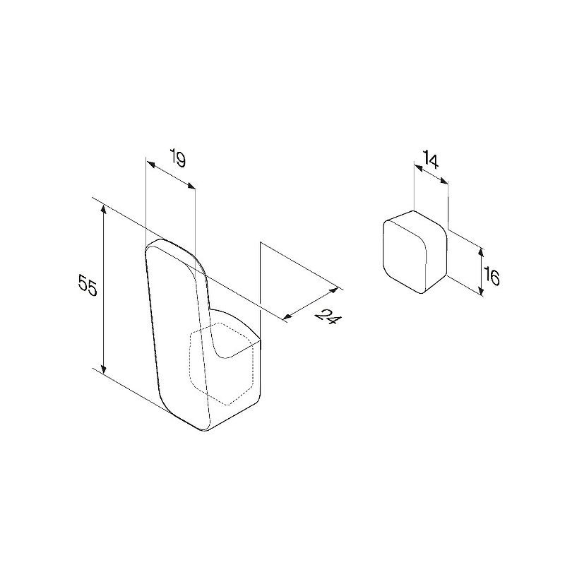 Am.Pm Func крючок для полотенец A8F35500