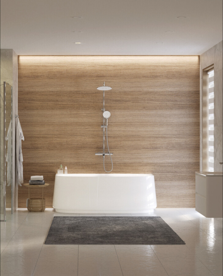 Ванна акриловая 170х82 Cezares CZR-LUX-WALL-170-80-58