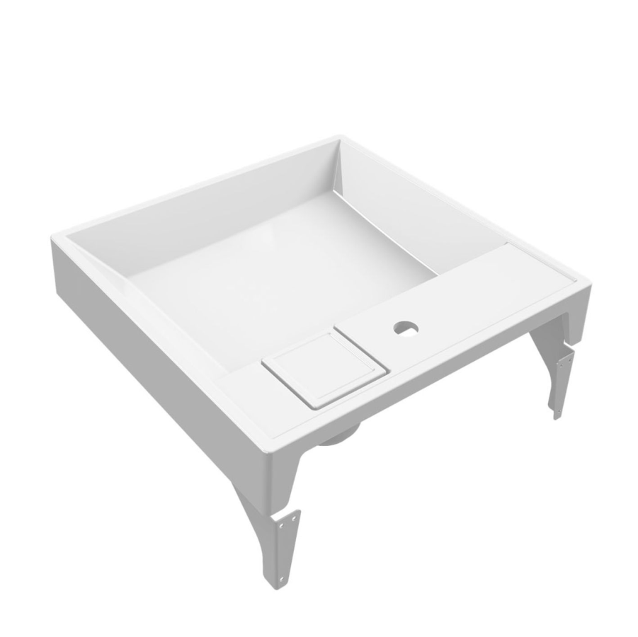 Mirsant Stella 60 раковина из литьевого мрамора над стиральной машиной УТ000101257