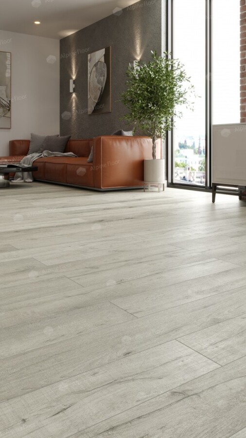 Alpine Floor Premium XL ABA SPC ламинат Дуб Серебряный ECO 7-22 ABA New 1220 х 183 x 8 mm
