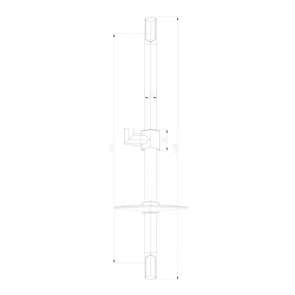 Lemark душевая стойка с мыльницей LM8066C